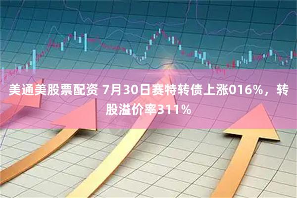 美通美股票配资 7月30日赛特转债上涨016%，转股溢价率311%